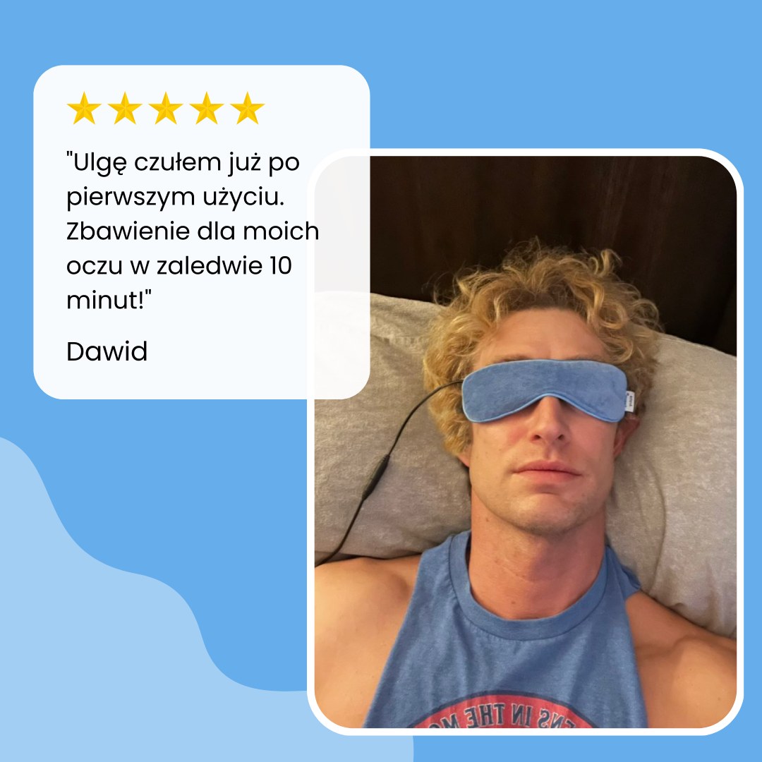 Podgrzewana maska na oczy zapalenie brzegów powiek